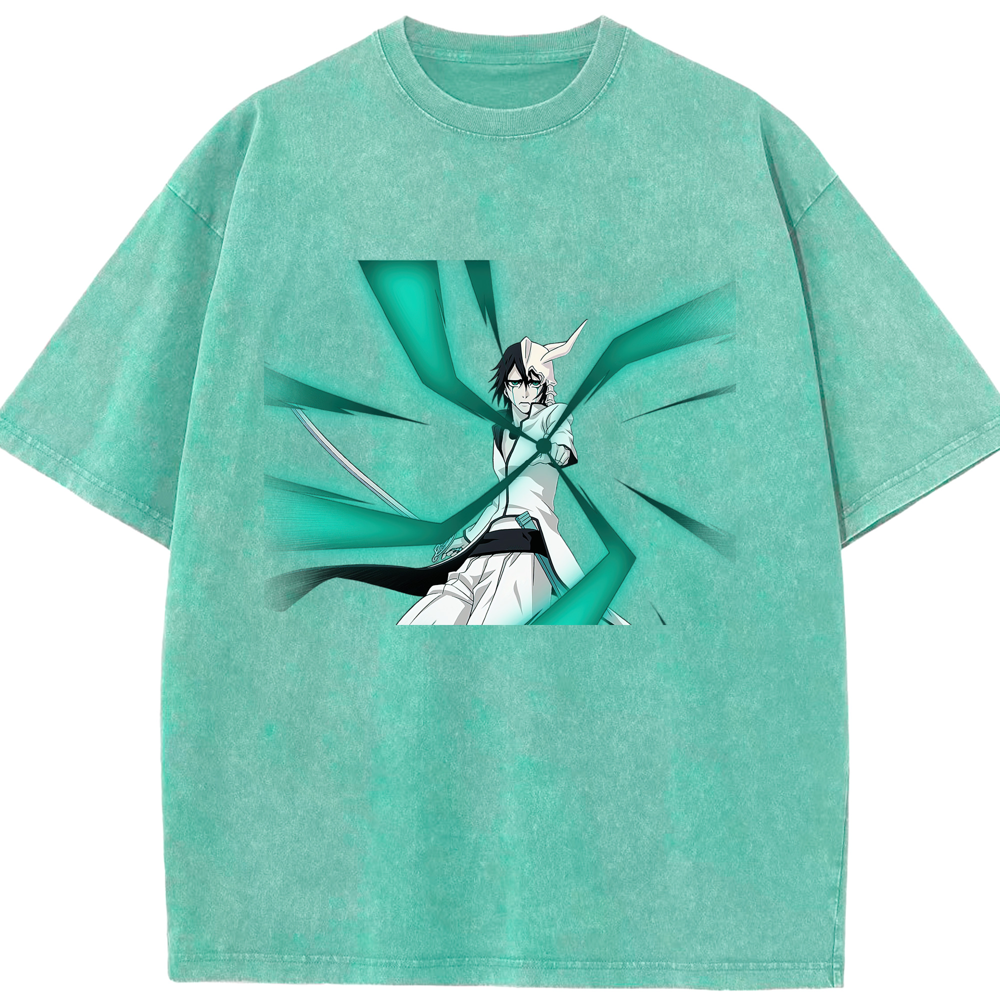 （画像用） ブリーチ ウルキオラ·シファー BLEACH Ulquiorra cifer 綿100% ヴィンテージ風 半袖Tシャツ（フロントプリント）